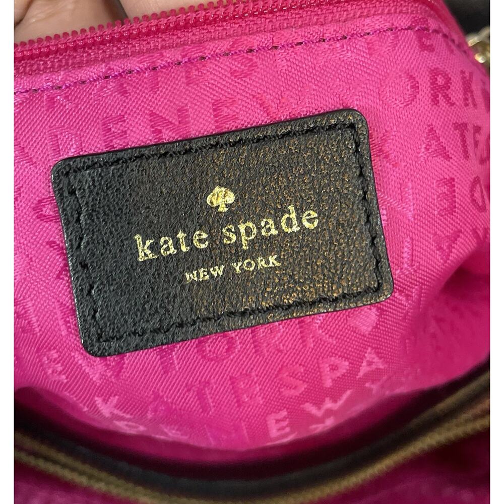 Kate Spade Astor Court Elena Black Pebbled Leather Shoulder Tote Bag - Picture 7 of 11